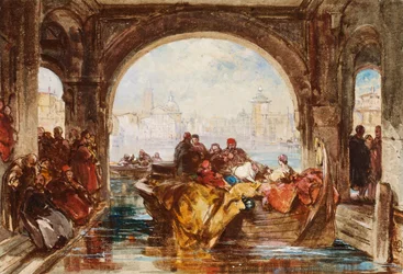 La puerta de agua del Dux en Venecia, c.1830